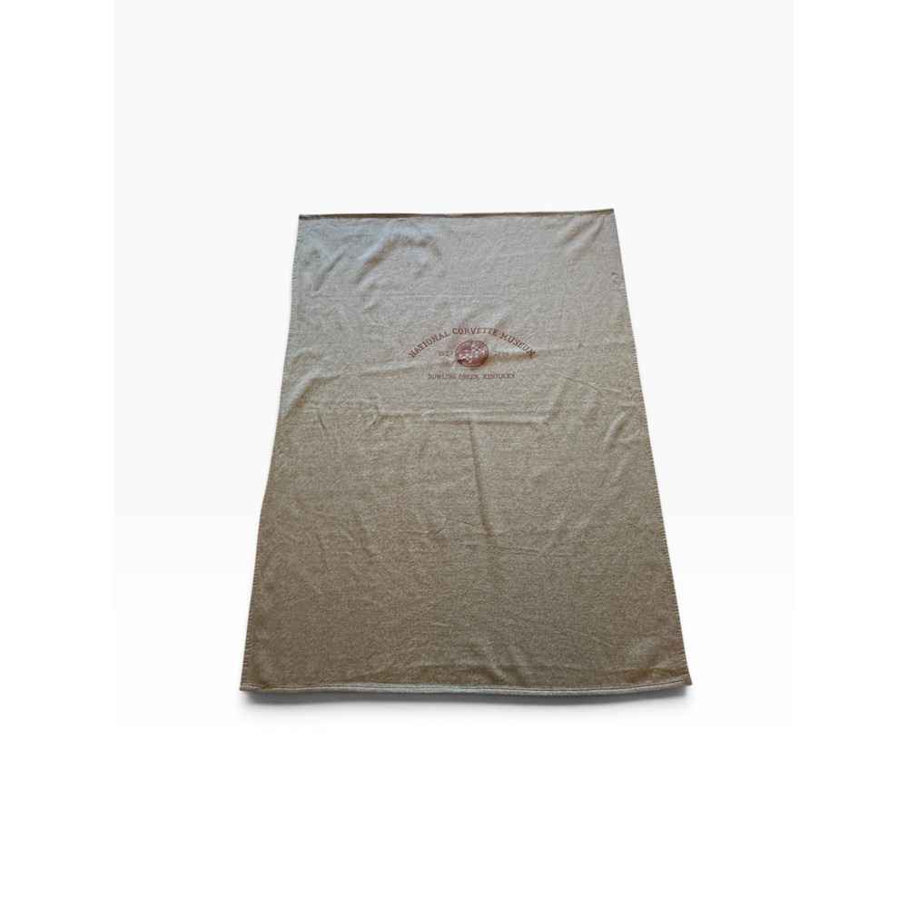 MV Sport National Corvette Museum Blanket 78x55 Grey Fleece Throw